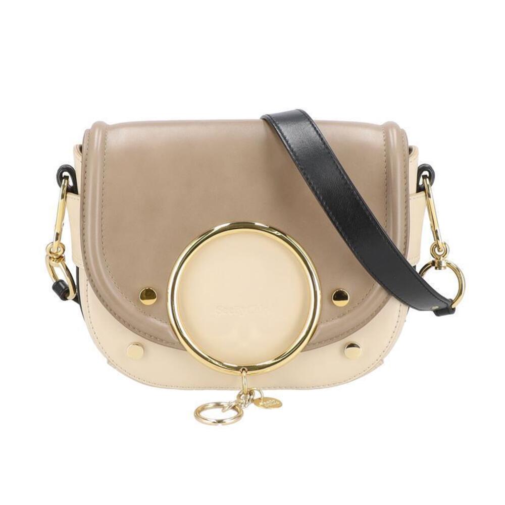 Chloe Mara Crossbody Bag Leather Beige Tan